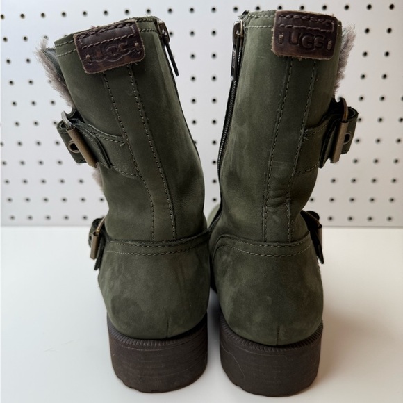 UGG Neils Boot in Green Suede with Buckle Detail - Picture 12 of 16